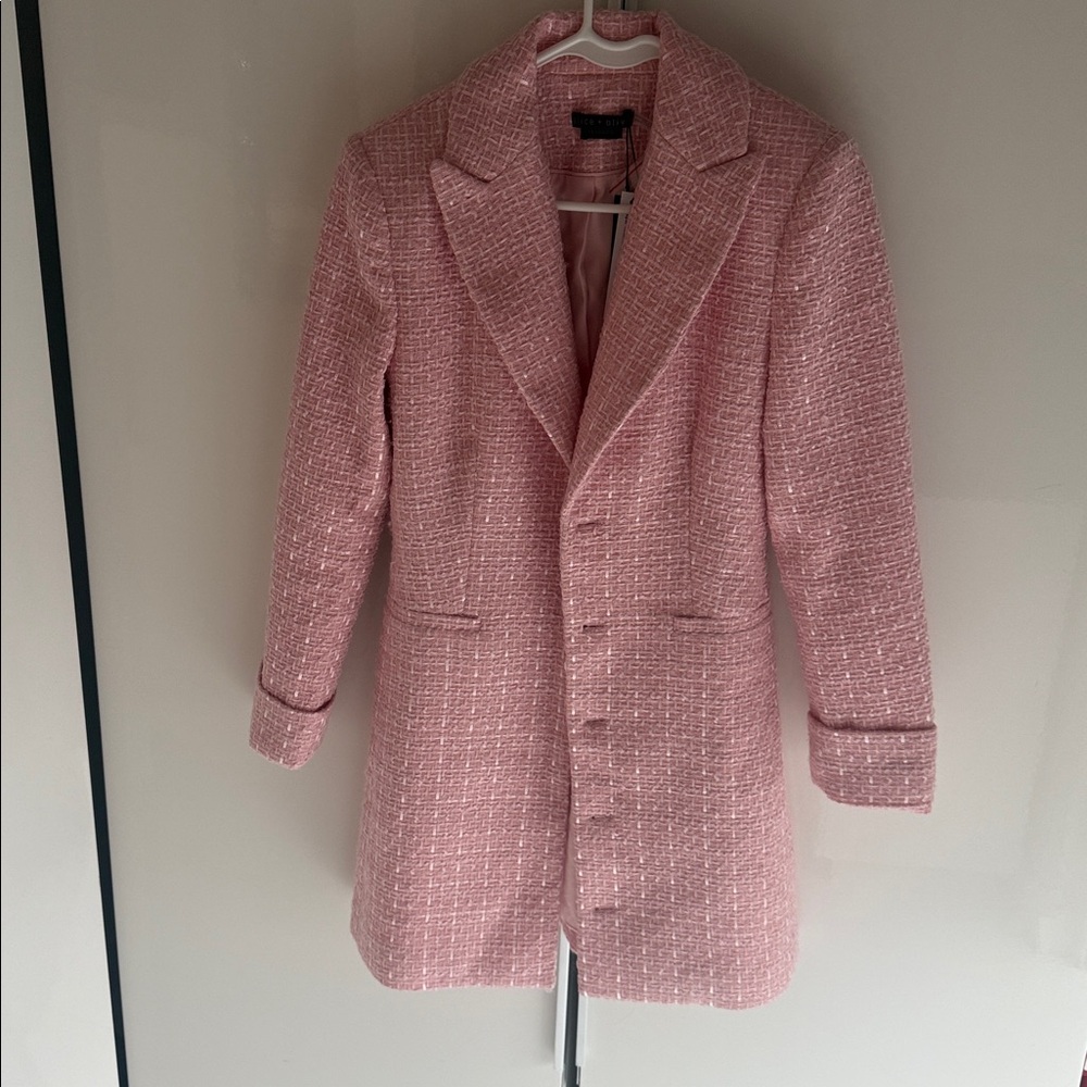 Alice + Olivia Pink Tweed Jacket